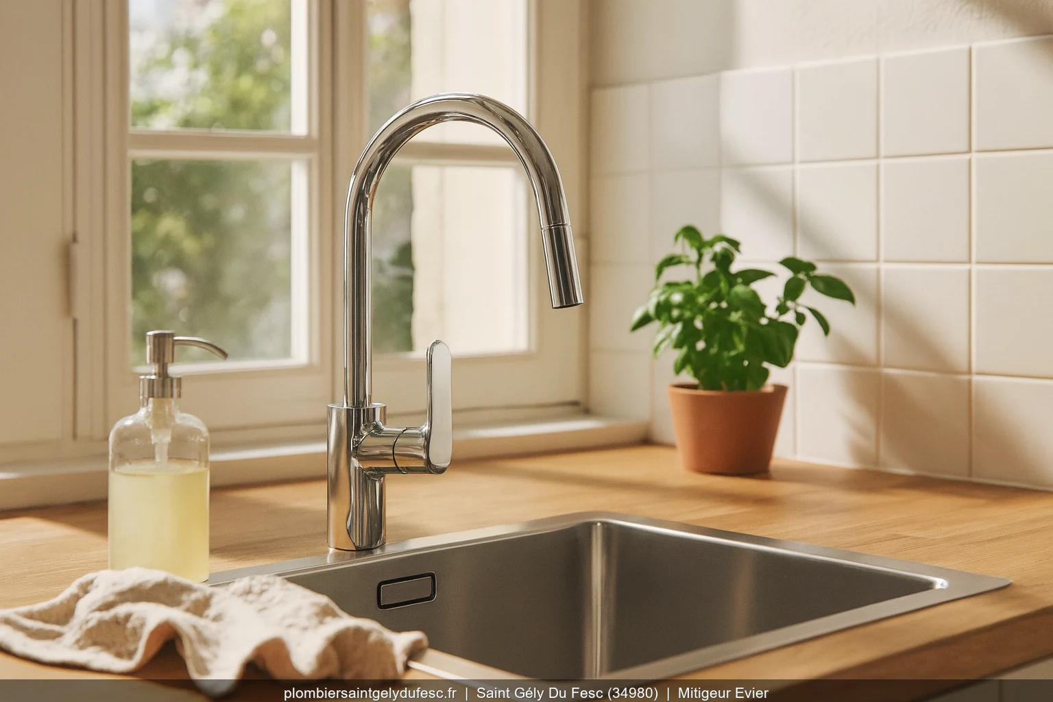 Installation mitigeur evier Grohe Eurostyle a Saint-Gély-du-Fesc (34980)